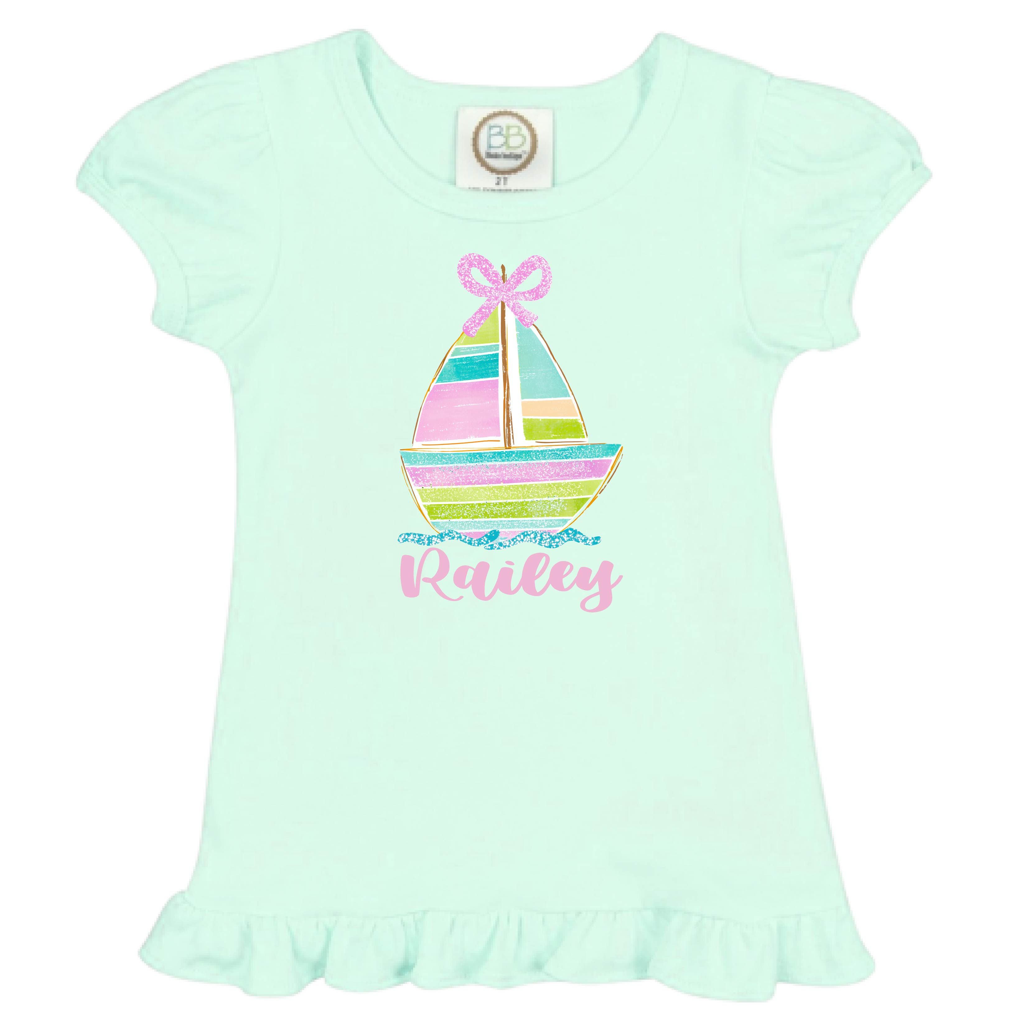 Ruffle Sailboat Tee