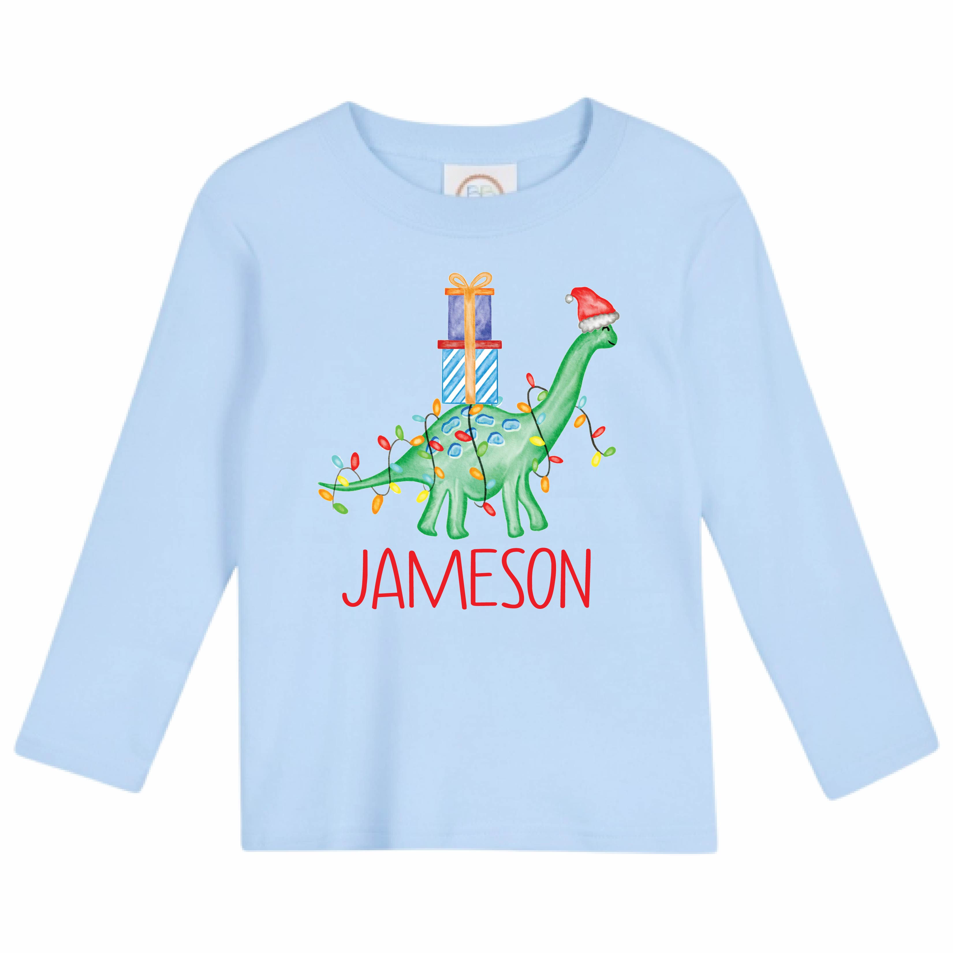 Christmas Boy Dinosaur