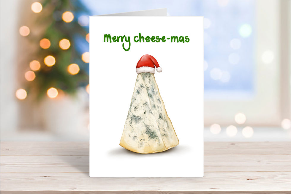 Merry Cheese-Mas Blue Cheese Christmas