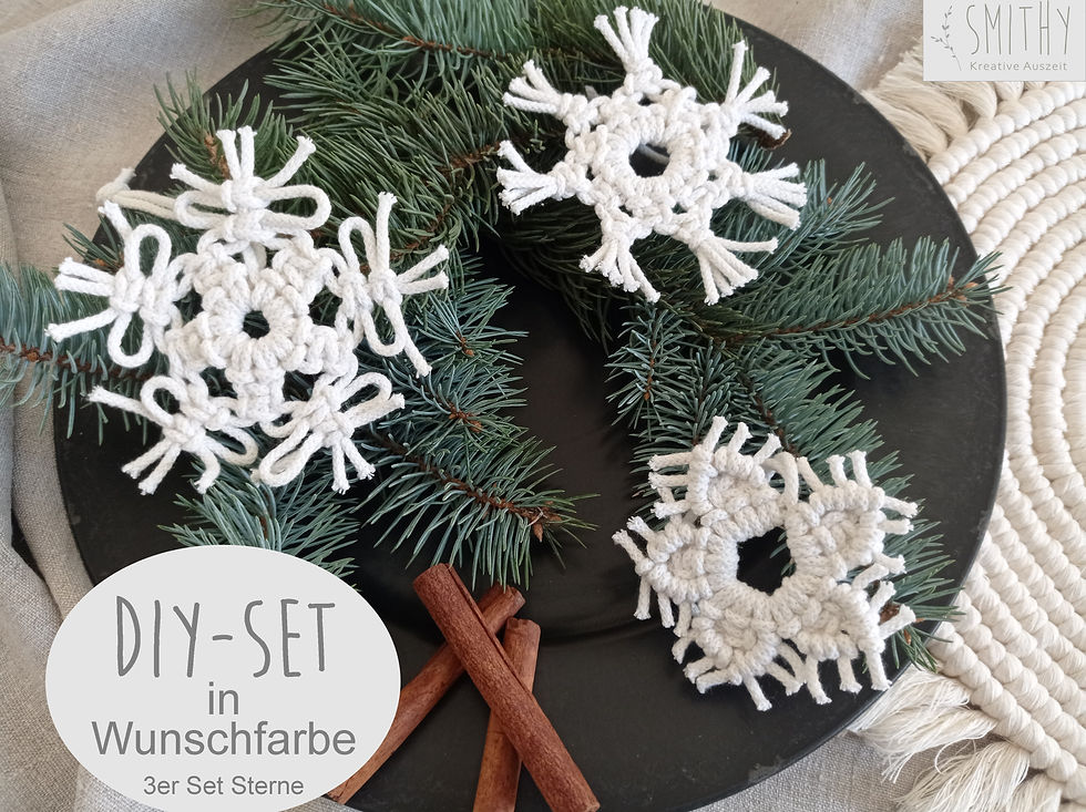 Miniaturbild: Sterne Set, 3 Modelle, DIY Kit, 3er Set, 6er Set, Weihnachten