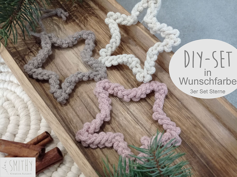 Miniaturbild: Stern Gr. M, DIY Kit, 3er Set, 6er Set, 12er Set, Weihnachten