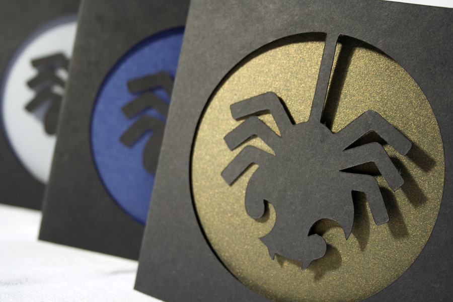 Die-cut Spider Salutations