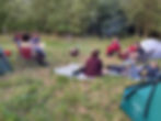 Participants-at-the-Plant-Stories-overnight-retreat-camped-at-Edibles