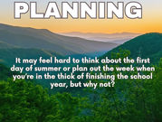Summer Planning - bust the myth and choose what matters to you