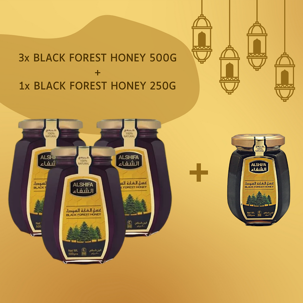 Thumbnail: [BUNDLE OF 4] Black Forest ALSHIFA Honey 500G + 250G