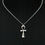 Thumbnail: Ahava. Silver Egyptian Ankh pendant with fixed 925 sterling silver chain.
