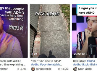 A series of TikTok videos