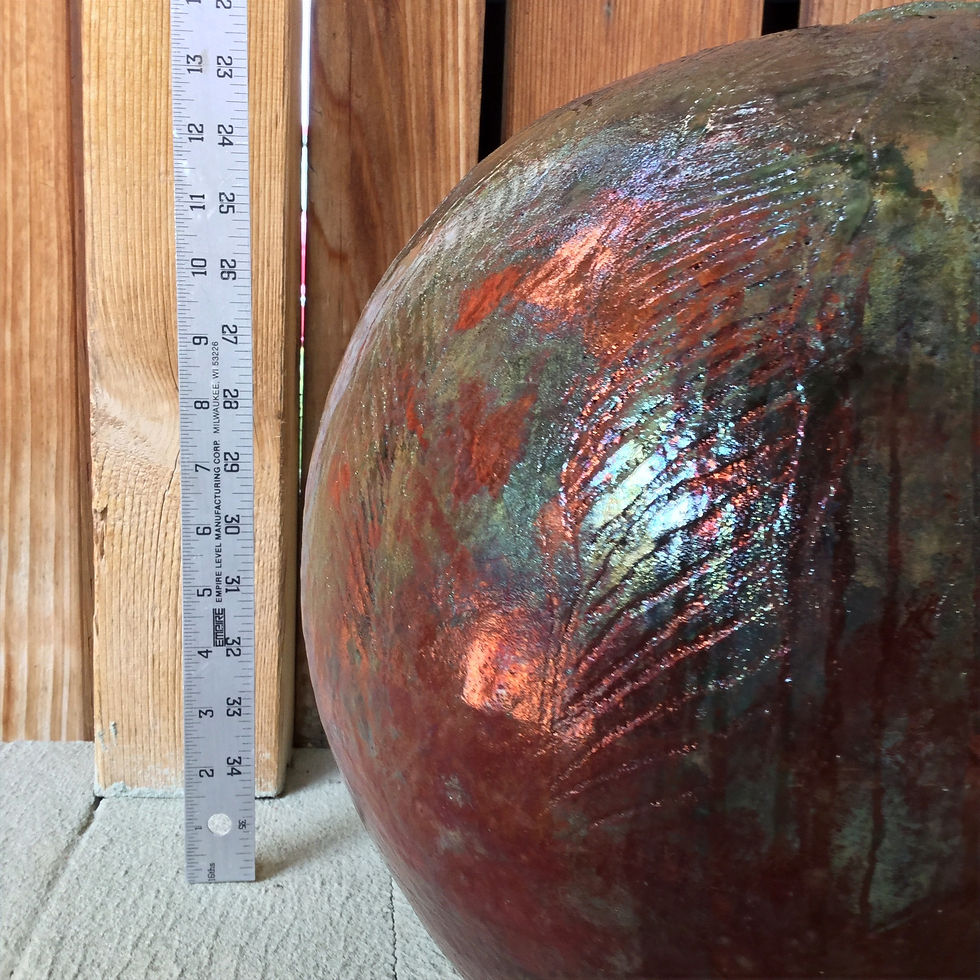 Thumbnail: Riches Captured in Clay Raku Pot