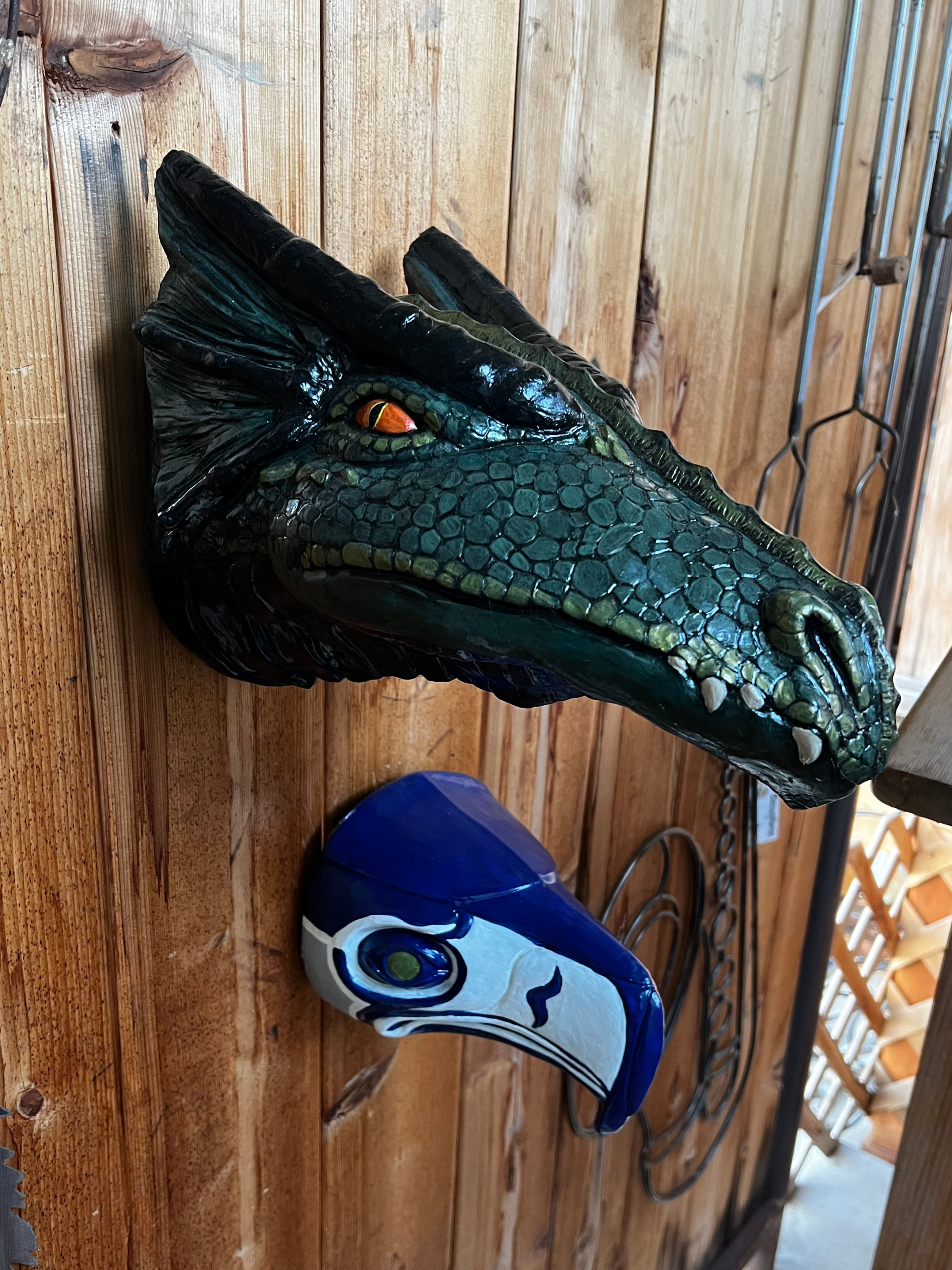 Dragon head - painted