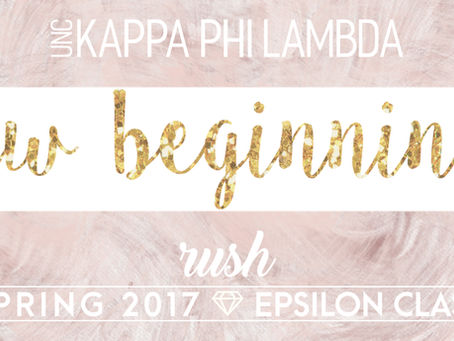 Spring '17 Rush: New Beginnings