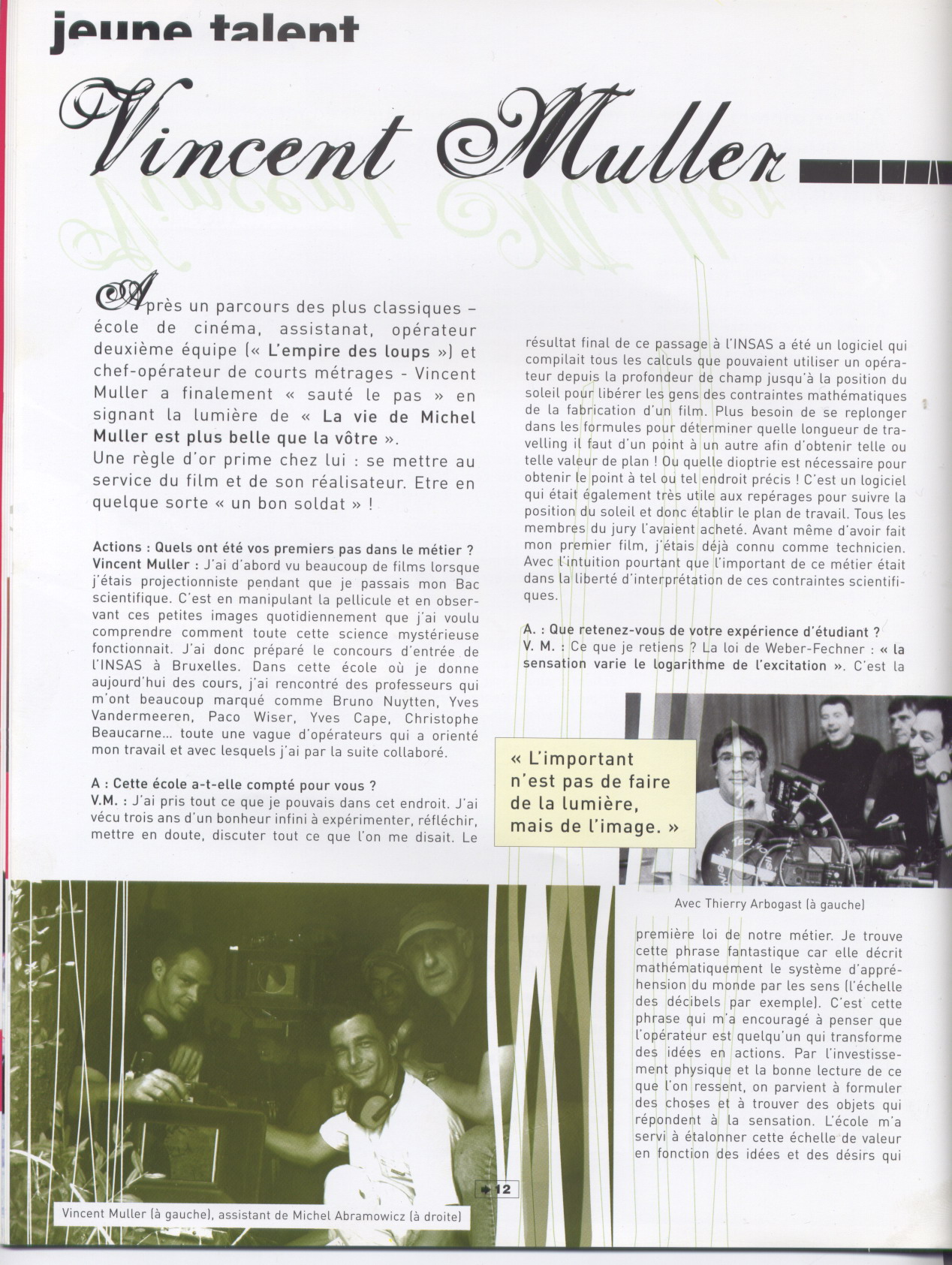 B I O Vincent Muller Afc