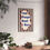 Thumbnail: Cool People Read Here Poster | Bold Striped Bookish Wall Art | Retro Home Decor