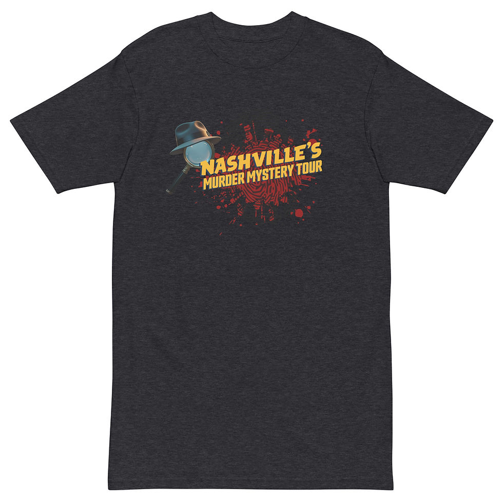 Thumbnail: Nashville Murder Mystery Unisex premium heavyweight tee