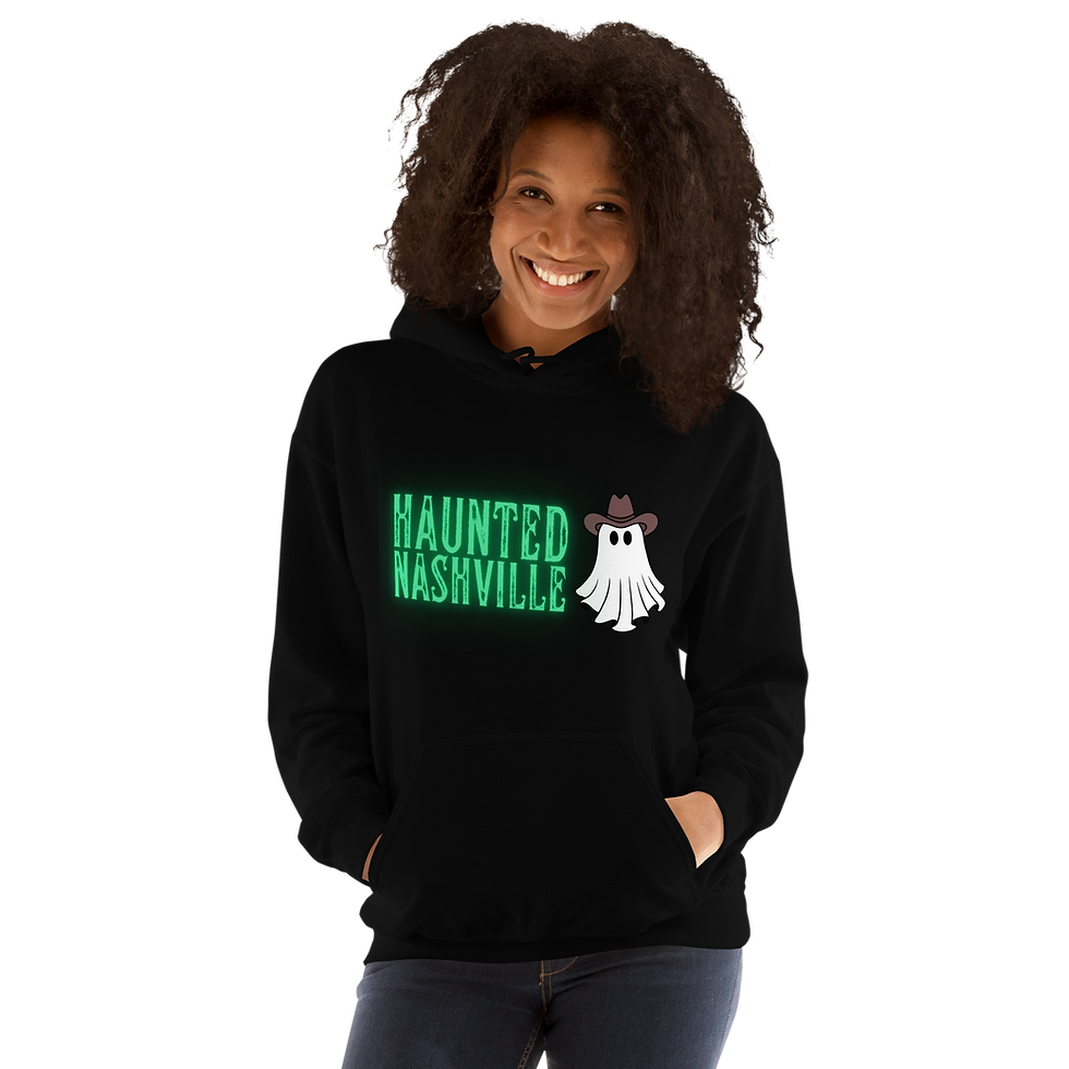 Thumbnail: Haunted Nashville Cowboy Ghost Unisex Hoodie