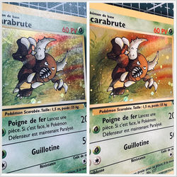 Rénovation des rayures de Scarabrute holographique Jungle