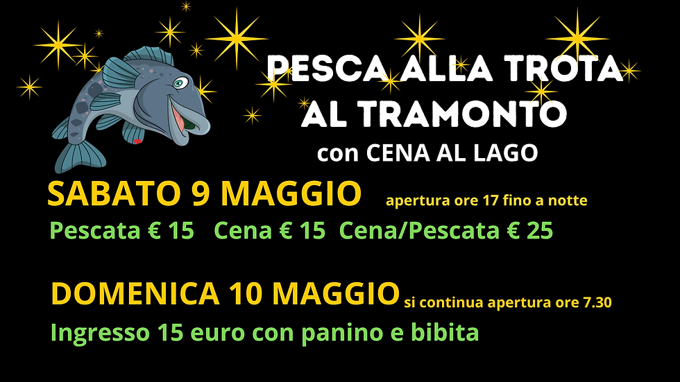 PESCA ALLA TROTA AL TRAMONTO