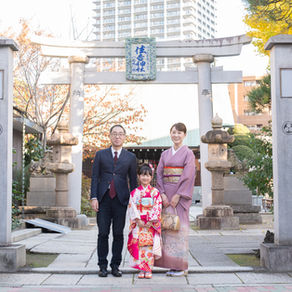 東京・住吉神社での七五三前撮り