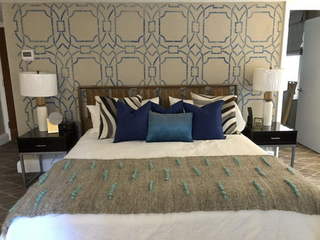Paint Project – Stenciling Wallpaper with Chalk Paint