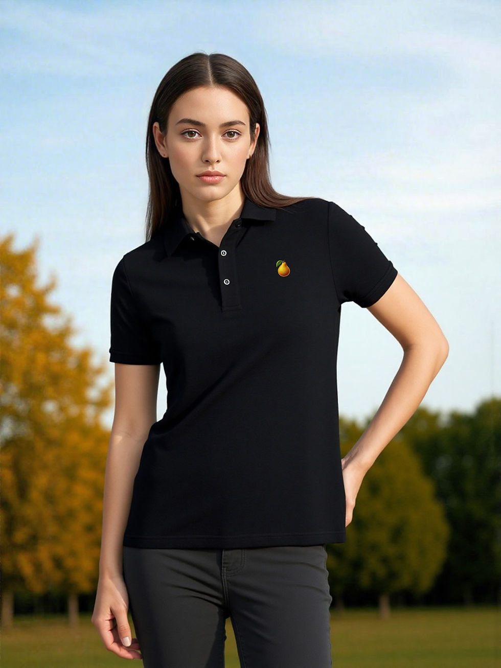 Miniature : Mannequin 3 Polo noir Femme