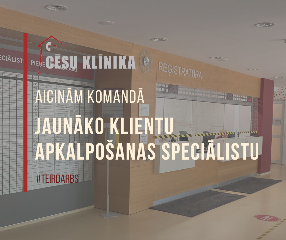 Darba piedāvājums jaunākajam klientu apkalpošanas speciālistam