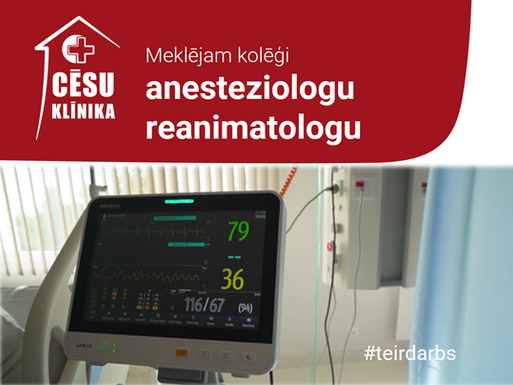 Darbs anesteziologam - Reanimatologam