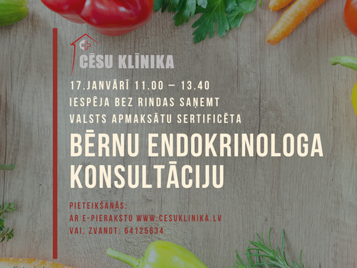 Bērnu endokrinologa konsultācija bez rindas