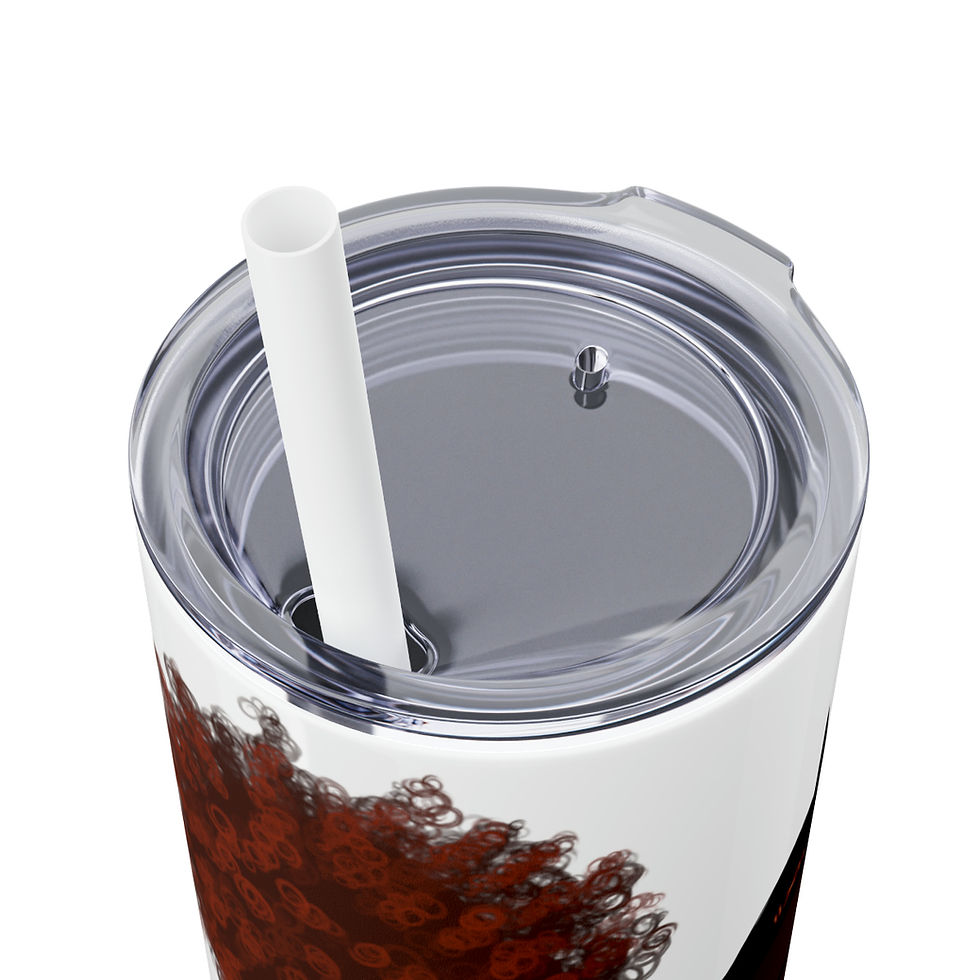 Thumbnail: Jade and Grace Hydrate Skinny Tumbler with Straw, 20oz