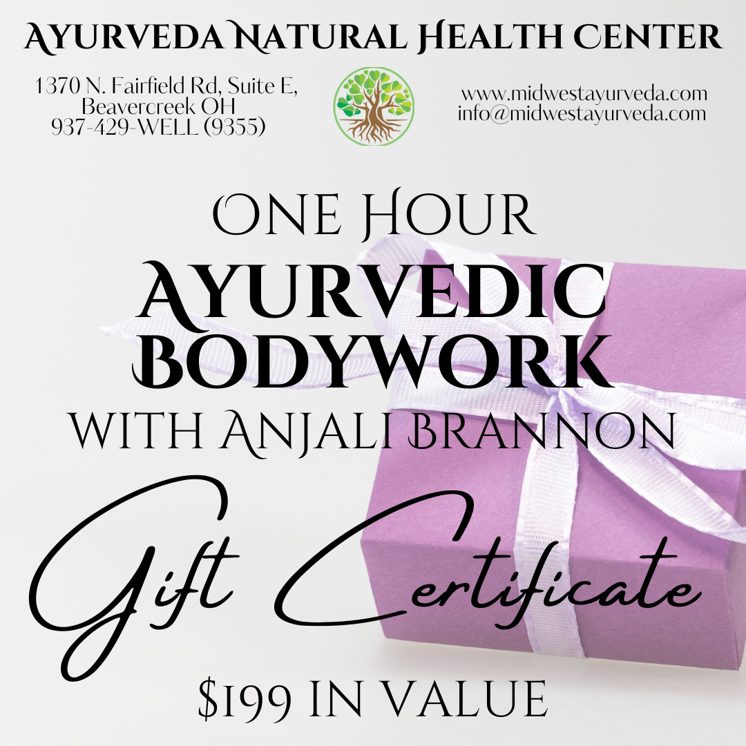 Initial In-depth Ayurvedic Consultation & Bodywork with Anjali Brannon