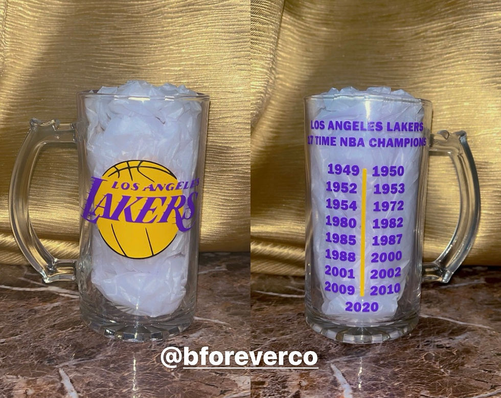 Thumbnail: CUSTOM SPORTS BEER MUG / WINE GLASS 
