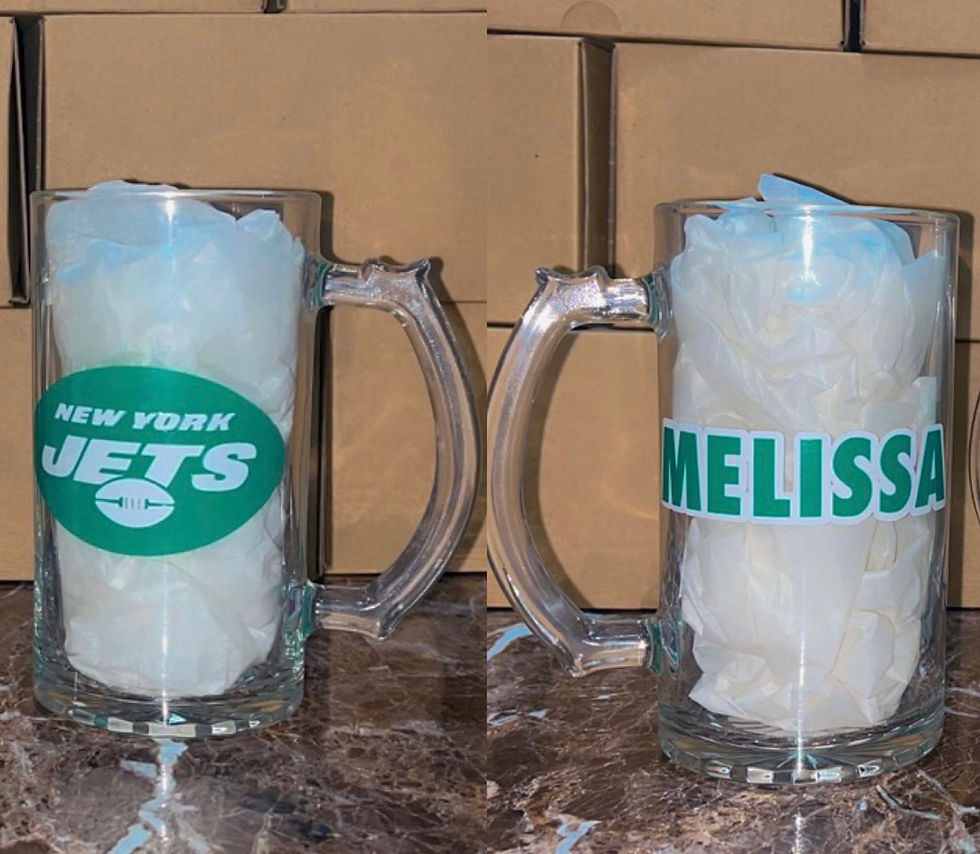 Thumbnail: CUSTOM SPORTS BEER MUG / WINE GLASS 