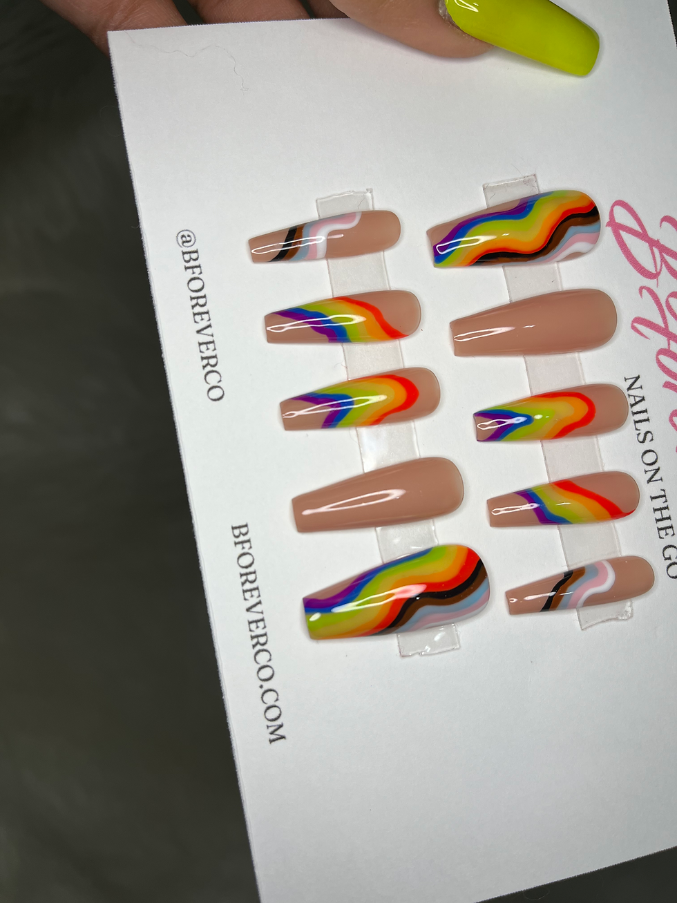 Thumbnail: PRIDE / NUDE * BFC NAILS ON THE GO