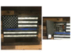 CONCEALED PATRIOT Thin Blue Line Home Defense Flag Art