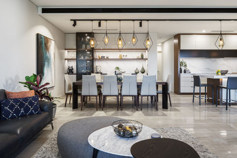 Luxury modern home living room design Perth