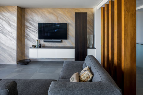 Luxury coastal home living room design Trigg, Perth