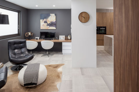 luxury contemporary home living room design Perth