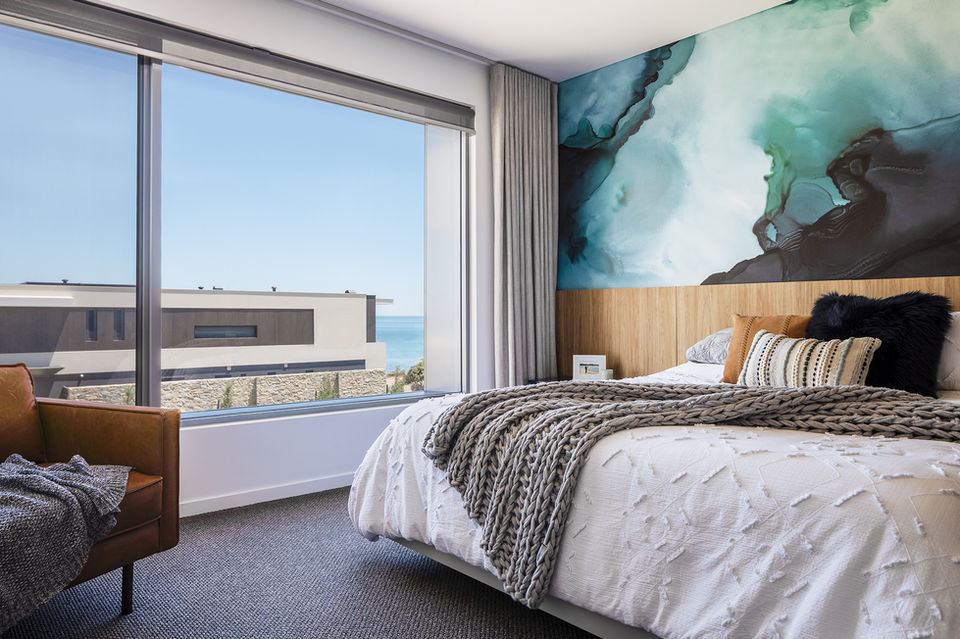 Luxury coastal home bedroom design Perth