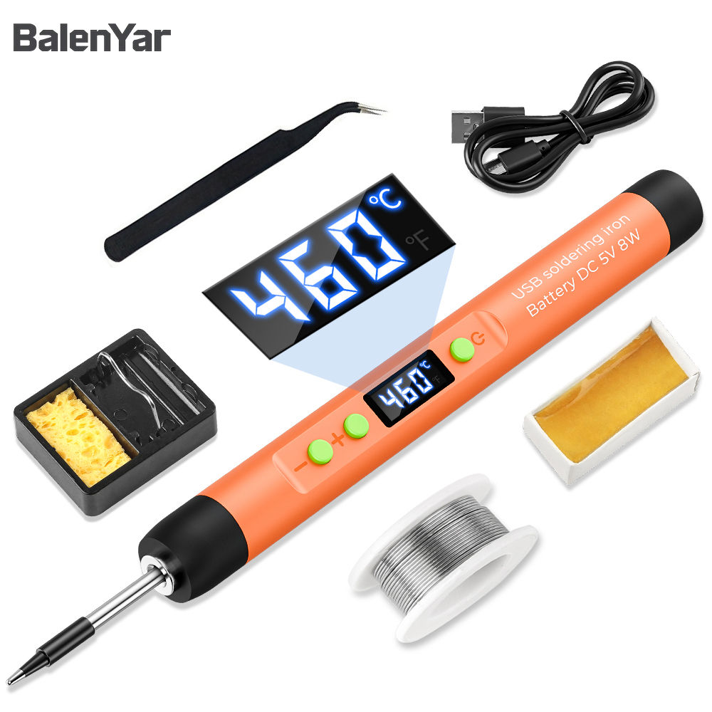 BalenYar Mini fast charging Iron Kit USB Rechargeable Portable Soldering Iron L