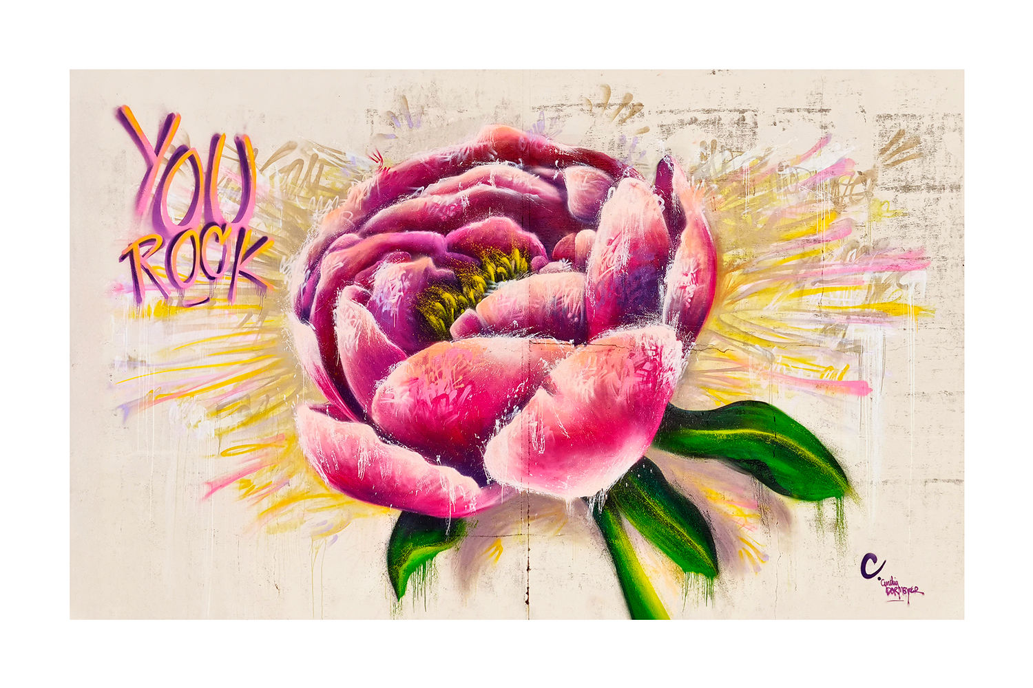 Tirage d'art "Pivoine - You Rock"