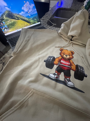 Sweat à Capuche Pour Hommes Ours En Peluche Pull Avec Capuche Motif