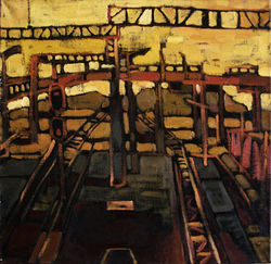 Etude of Minsk - oil on canvas