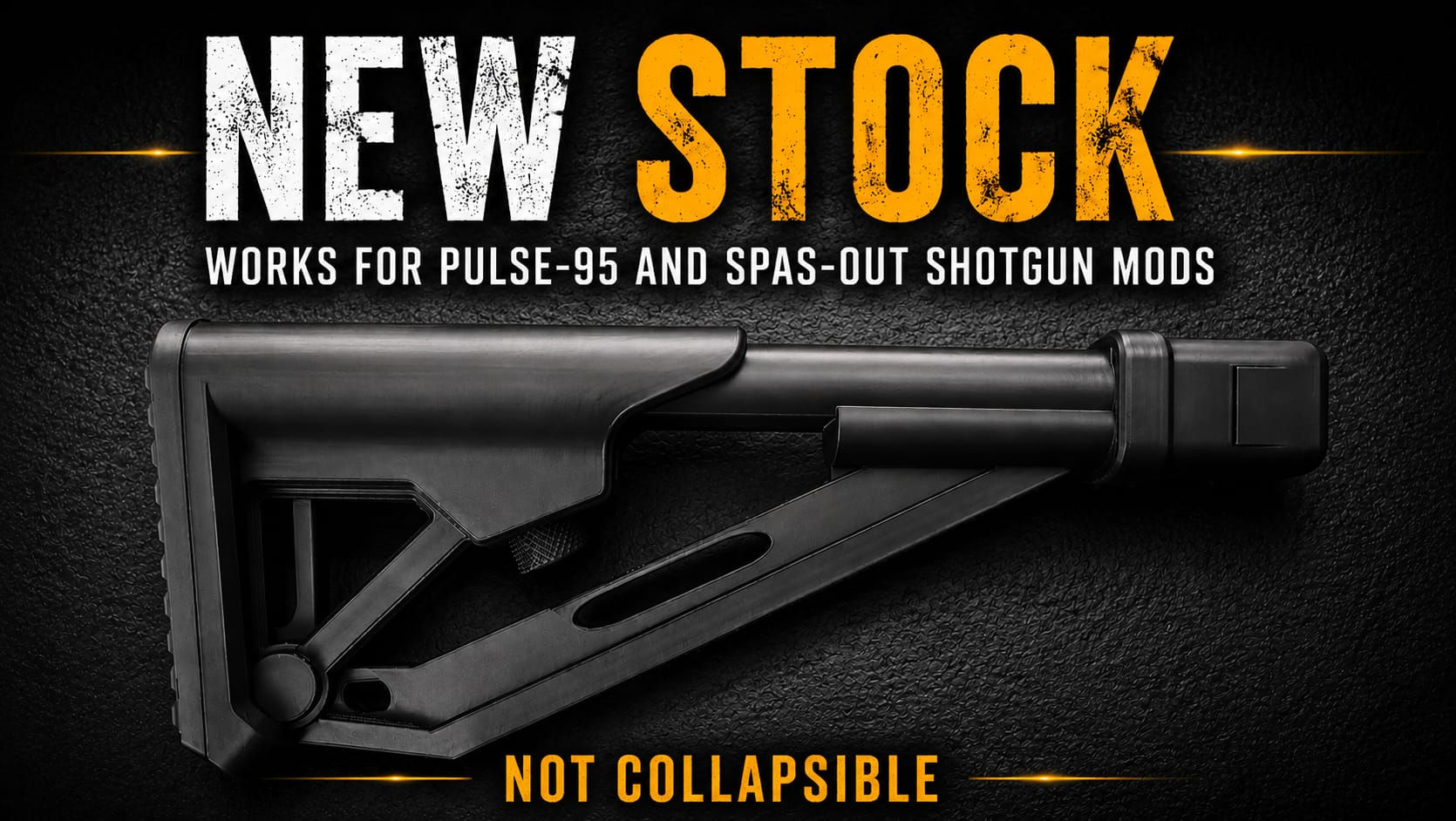 Deluxe stock for Pulse-95 and Spas-Out Shotgun