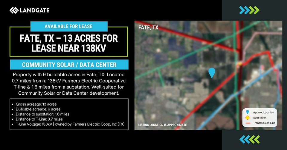 13 acres on LandGate