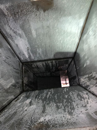 Commercial ducting after cleaning.