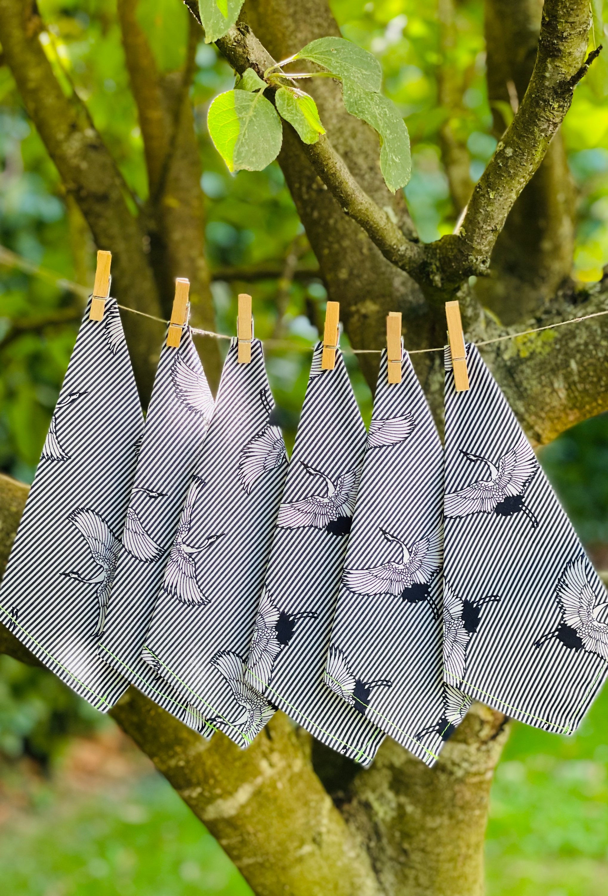 Mouchoirs réutilisables « Liberté » x 6