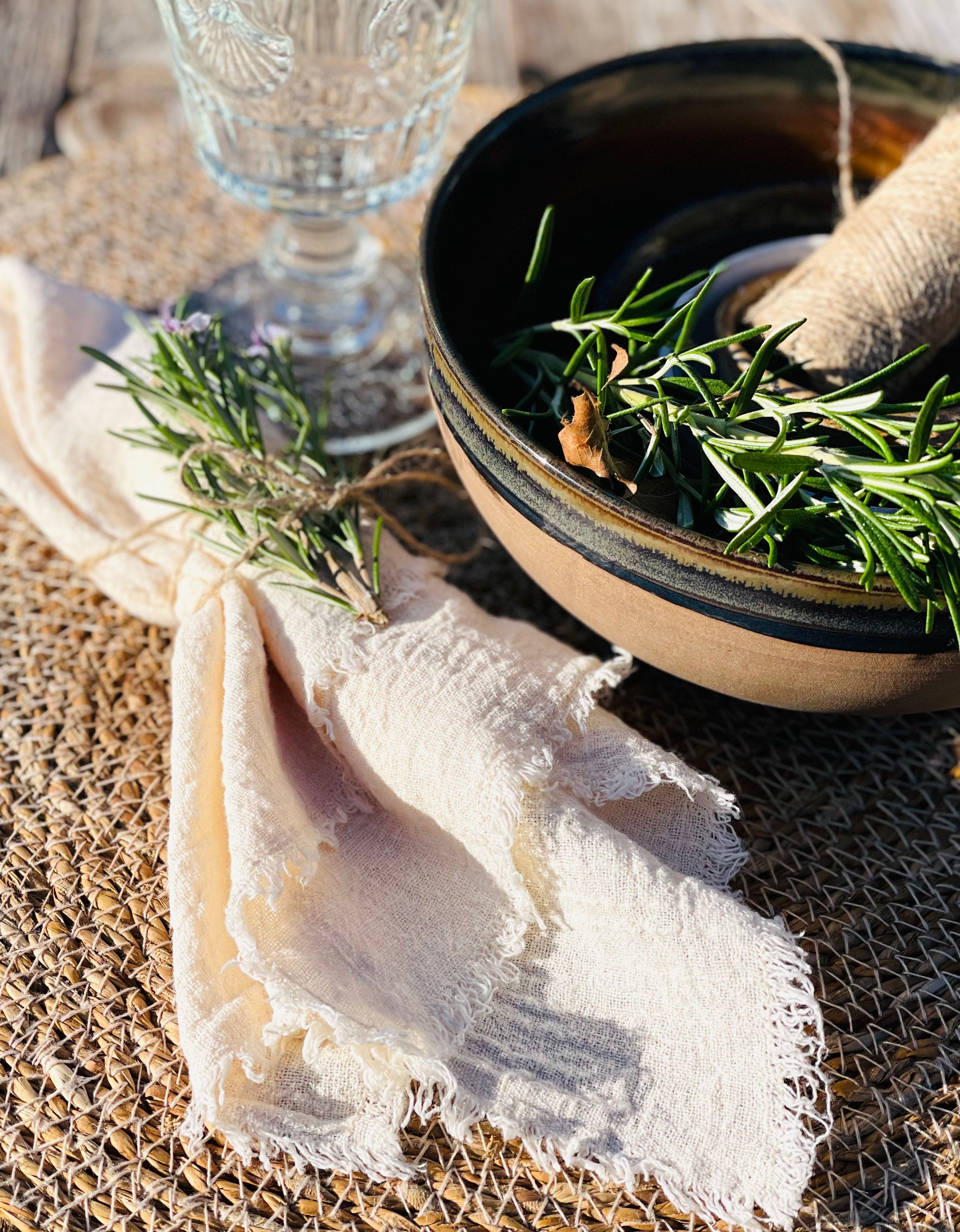 Lot de 4 serviettes de table "Ava ”