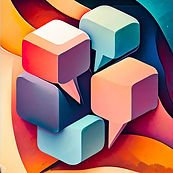 messaging speech bubble cubes cubist.jpeg