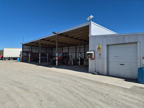 Timber pole shed in Nelson