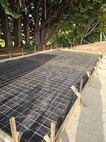 Concrete shed foundation prepared for rural building project in Tasman