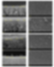 Cross-section and surface SEM of the PA membranes. (a, b) 16 % PSU at 25°C, (c, d) 16 % PSU at 45°C, (e, f) 17 % PSU at 25°C, (g, h) 17 % PSU at 45°C, (i, j) 18 % PSU at 25°C, (k, l) 18 % PSU at 45°C.