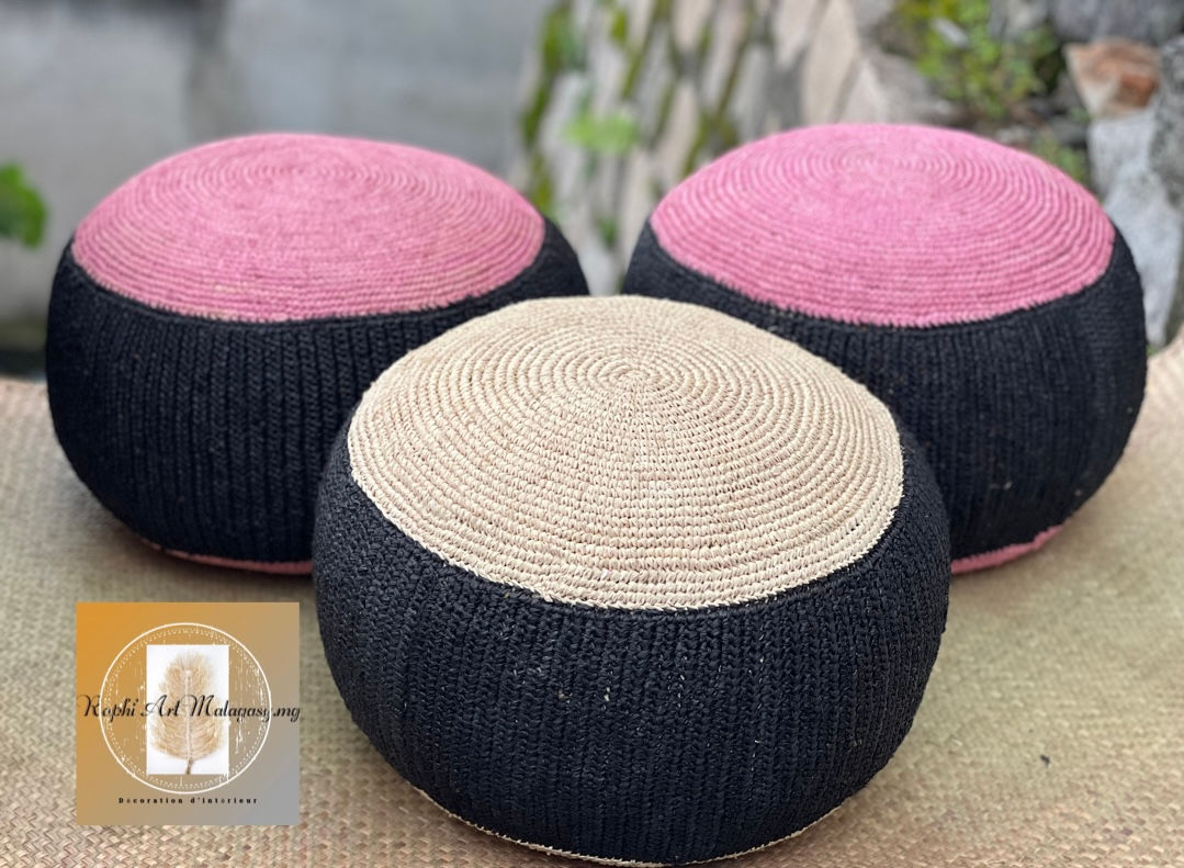 Pouf Raphia 